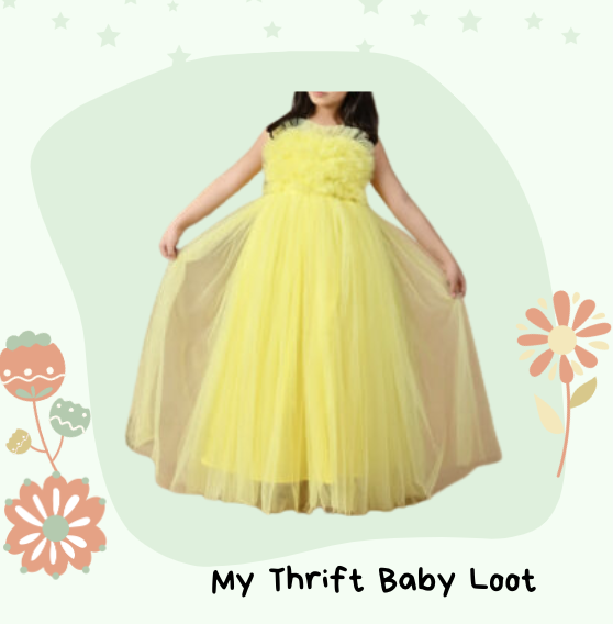 NEW Yellow party gown for girls